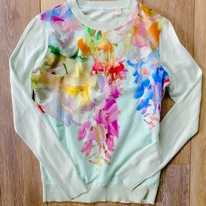 Tory Burch floral garden sweater